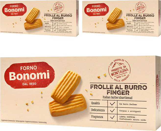 Bonomi 經典奶油餅乾, 150g, 3盒