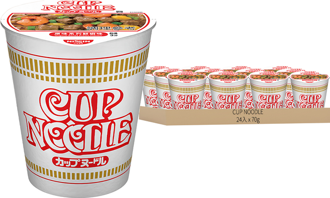NISSIN 日清 CUP NOODLE 合味道 原味系列 鮮蝦味杯麵 70g, 24入