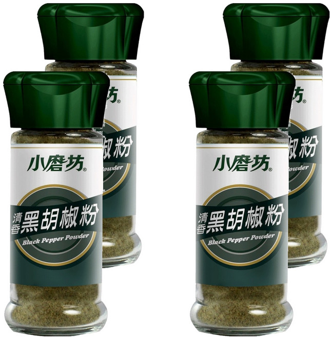 小磨坊 清香黑胡椒粉, 32g, 4瓶
