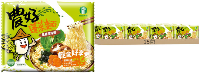 全國農會 農好蓬萊麵 素香風味, 15包