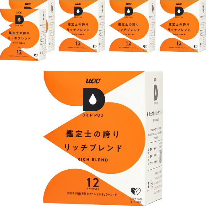 ucc 嚴選香醇綜合咖啡膠囊, 7.5g, 6盒, 12顆