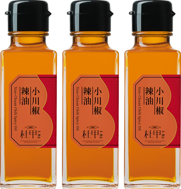 A-Ma 杜甲 小川椒辣油, 100ml, 3瓶