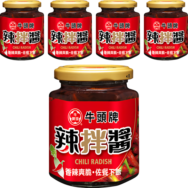牛頭牌 辣拌醬, 170g, 5罐