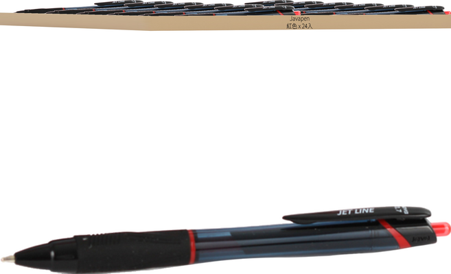 JAVAPEN 捷特線 原子筆 0.7mm, 紅色, 24支