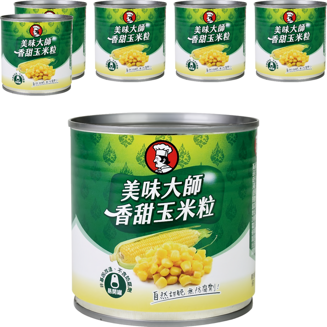 CHEF'S CHOICE 美味大師 香甜玉米粒, 340g, 6罐