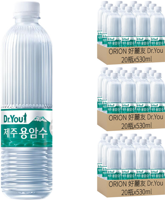 ORION 好麗友 Dr.You 濟州熔岩水, 530ml, 60瓶