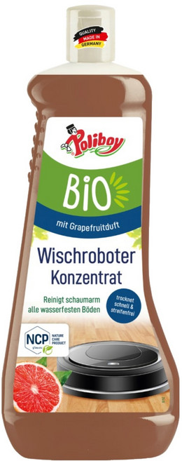 Poliboy 德淨 有機系列 地板清潔劑 掃拖機器人專用, 1L, 1瓶