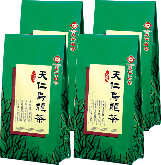 天仁茗茶 天仁烏龍茶, 600g, 4包, 1入
