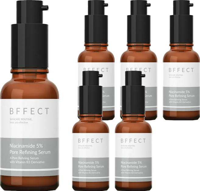 BFFECT 5B緊緻瓶 5%維他命 B3毛孔緊緻精華, 30ml, 6瓶