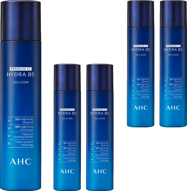 AHC 瞬效B5微導保濕乳液, 140ml, 5瓶