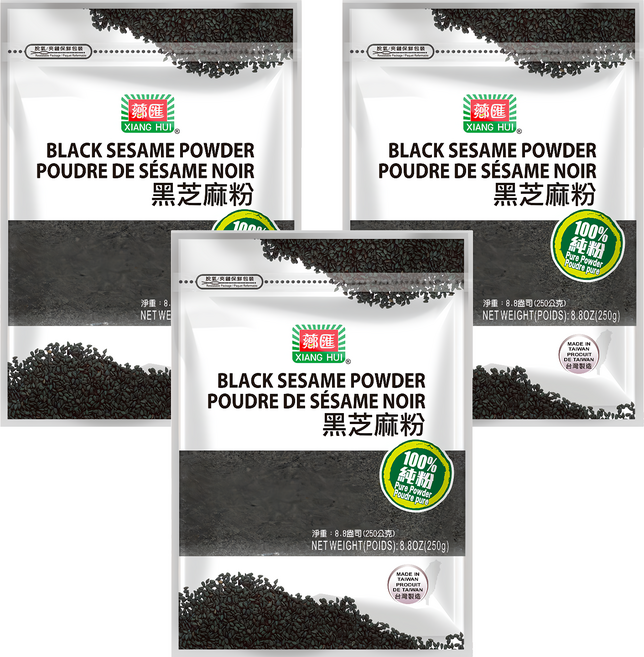 薌匯 黑芝麻粉 經濟包, 250g, 3包