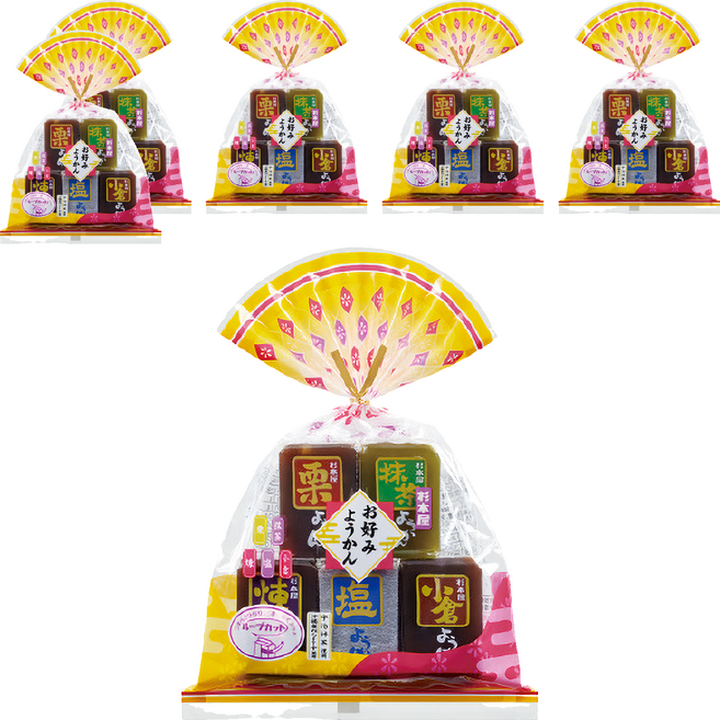 SUGIMOTOYA SEIKA 杉本屋 五色羊羹, 320g, 6袋