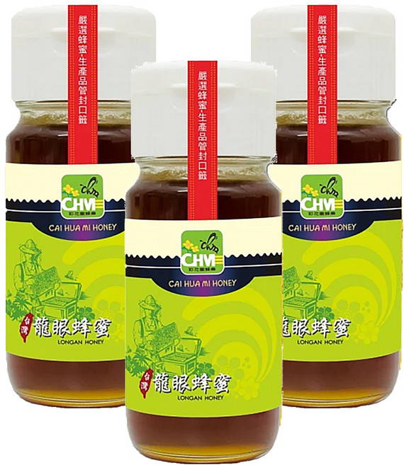 彩花蜜 台灣龍眼蜂蜜, 700g, 3瓶