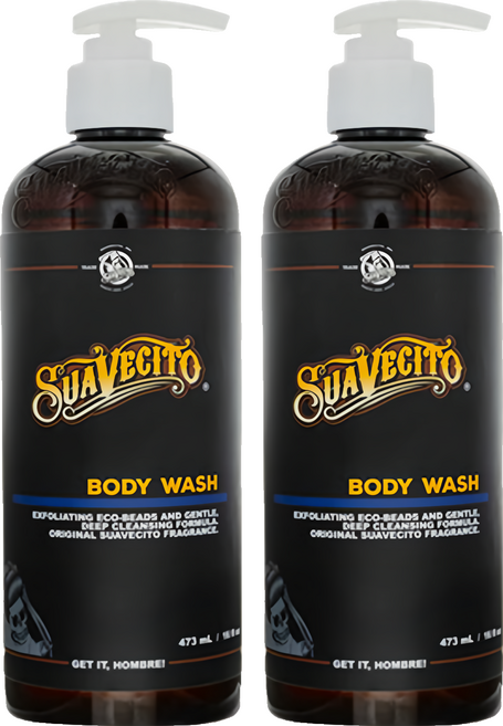 SUAVECITO 骷髏頭 Men's Body Wash 男仕古龍水磨砂沐浴精, 16oz, 2瓶