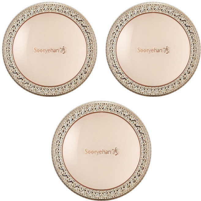 Sooryehan 秀雅韓 台灣公司貨 妍 耀妍絲絨粉凝霜 SPF50+ PA++ 12g, No.21, 3個