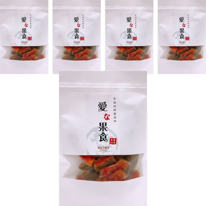 MISAKO 美佐子 嚴選果乾系列 紅心芭樂乾, 5包, 100g