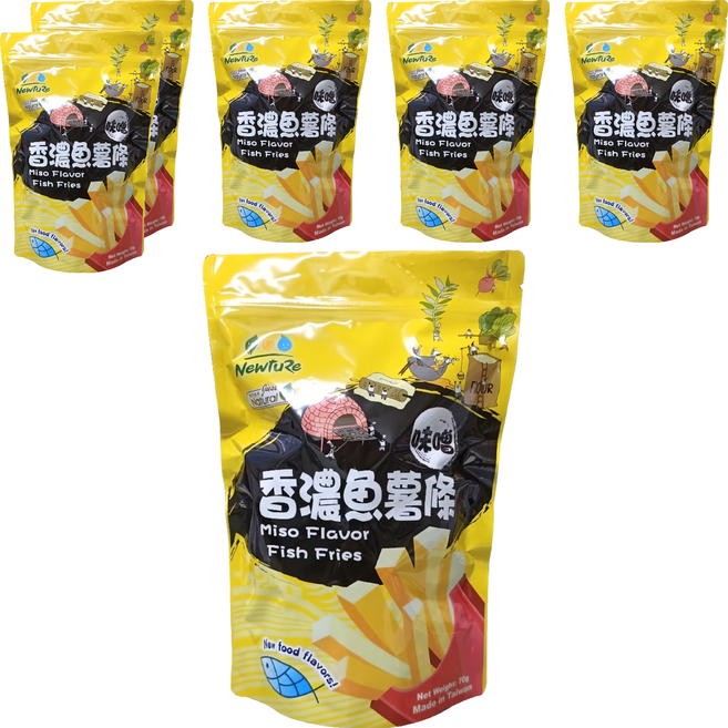 NewtuRe 展康 香濃魚薯條, 6包, 70g