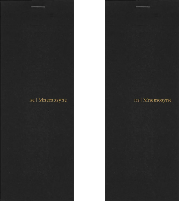 maruman MNEMOSYNE 速記方格筆記冊 長型, 2本, 黑色