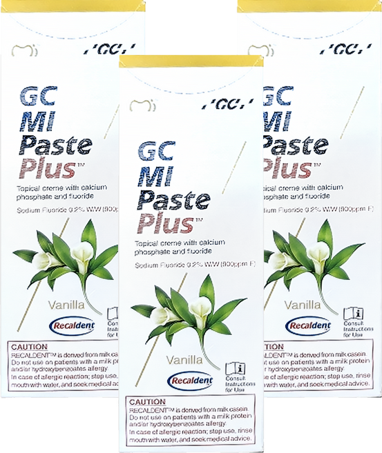 GC 而至 Tooth Mousse 而至牙齒乳膏 含氟 香草, 40g, 3條