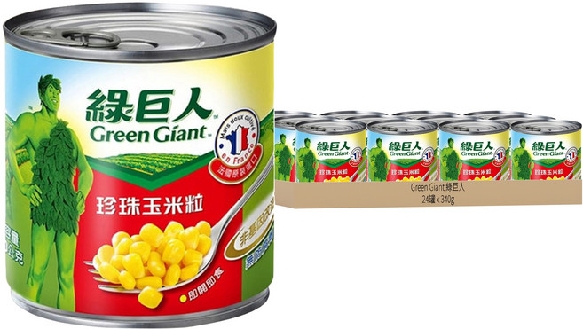 Green Giant 綠巨人 珍珠玉米粒, 340g, 24罐