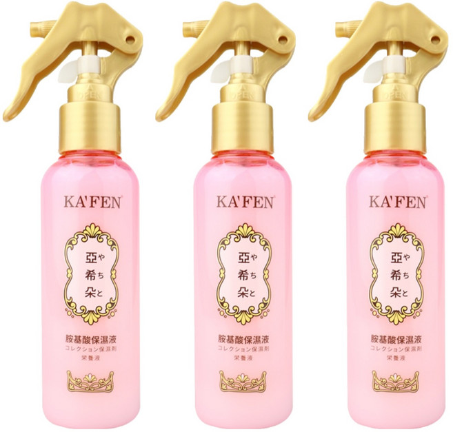 KA'FEN 卡氛 亞希朵臻萃潤髮胺基酸保濕噴霧 150ml 柔順秀髮、保濕護理, 3瓶