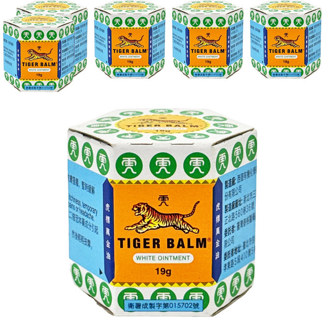 TIGER BALM 虎標 萬金油軟膏 白 19g, 6罐