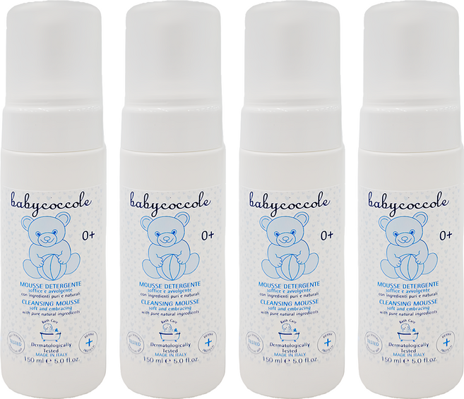 babycoccole 寶貝可可麗 水潤潔膚慕絲, 150ml, 4瓶