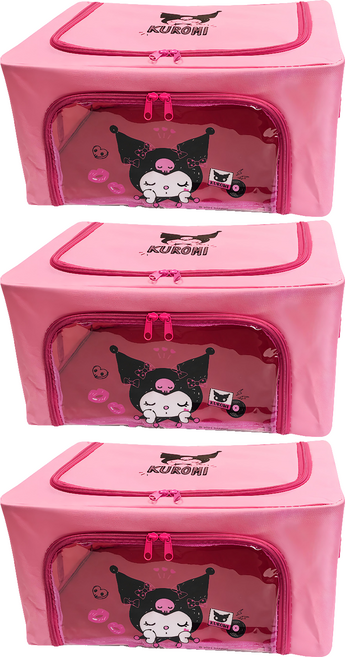 Sanrio 三麗鷗 酷洛米百納箱 22L, 粉色, 3個