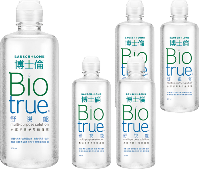 博士倫 舒視能 水漾平衡多效保養液, 300ml, 5瓶