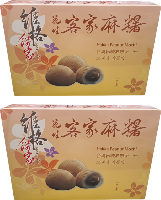 vigor kobo 維格餅家 客家麻糬 花生口味 6顆, 180g, 2盒