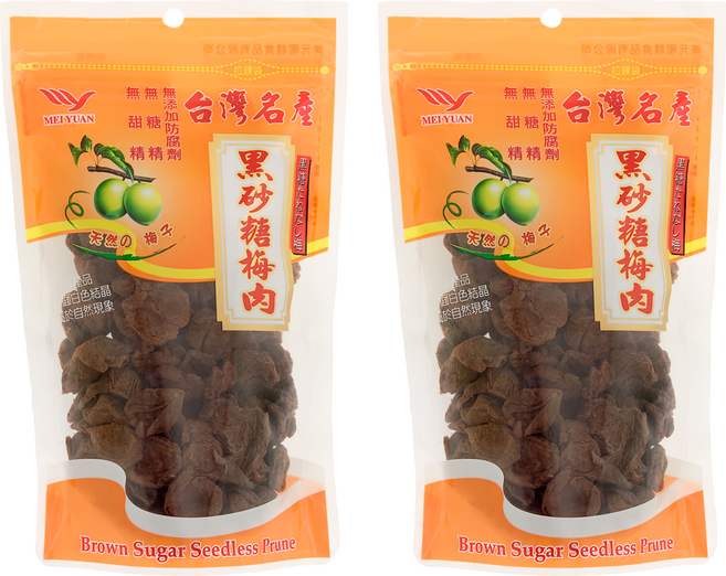美元蜜餞 站立袋系列 黑砂糖梅肉, 160g, 2包