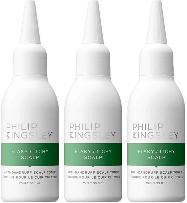 PHILIP KINGSLEY 菲利浦金斯利 淨效平衡髮肌精萃 頭皮滋養液 綠, 75ml, 3瓶