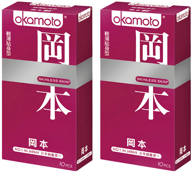 okamoto 岡本 衛生套 輕薄貼身型 口徑53mm, 2盒