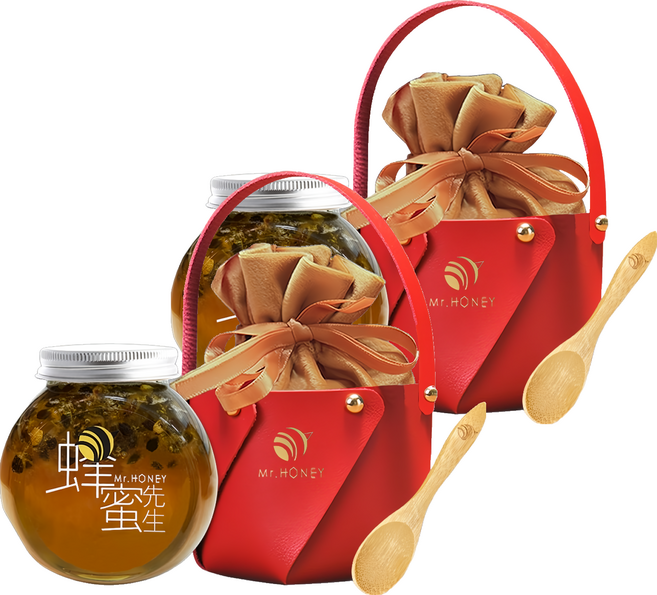 Mr.HONEY 蜂蜜先生 蜜漬提籃組 蜂蜜漬百香果, 240g, 2組