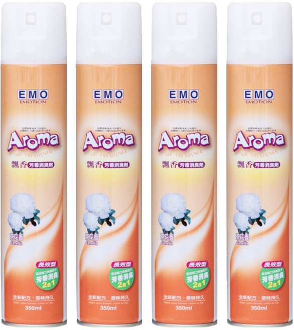 EMO 783 飄香消臭劑 茶花, 350ml, 4瓶