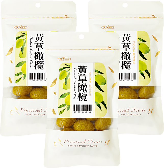 惠香 黃草橄欖, 130g, 3包