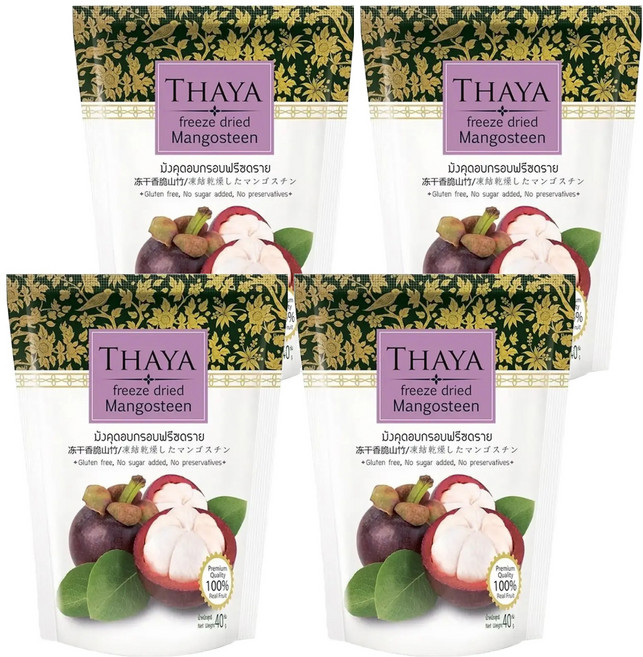 泰國 Thaya 果乾 山竹乾, 40g, 4包