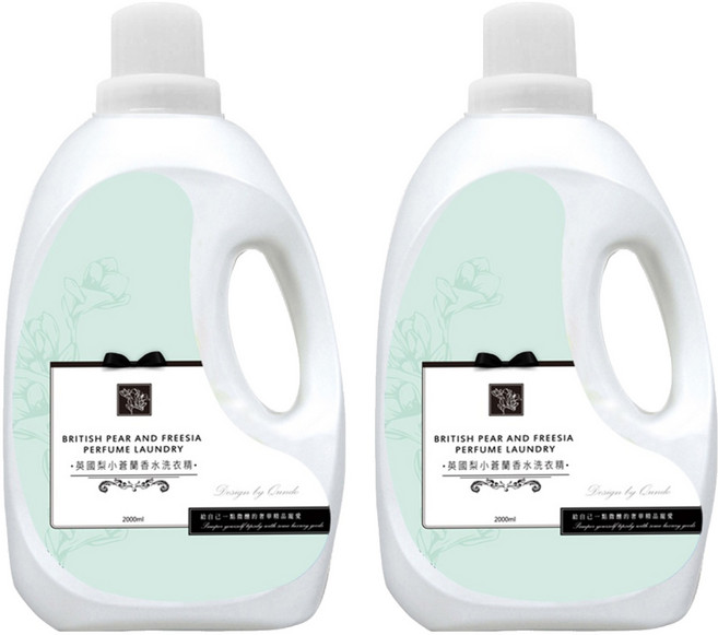 QUNDO 康朵 香水洗衣精 英國梨小蒼蘭, 2L, 1入, 2桶