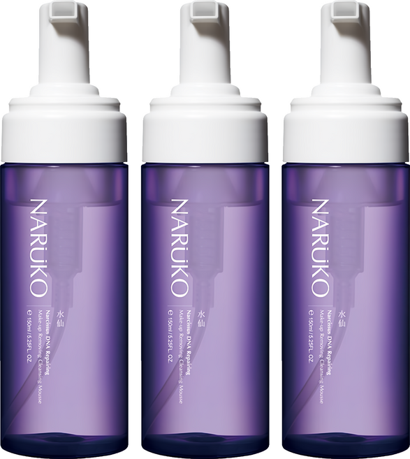 NARUKO 牛爾 台灣公司貨 水仙DNA 奇蹟修護洗卸兩用慕絲, 150ml, 3瓶