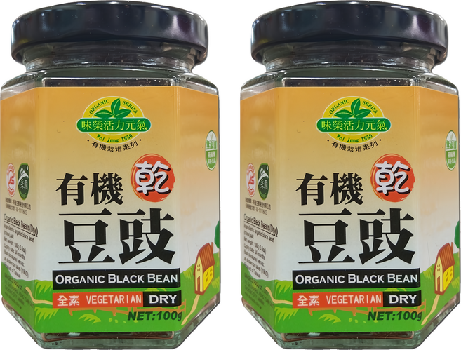 味榮 有機乾豆鼓 小, 100g, 2罐