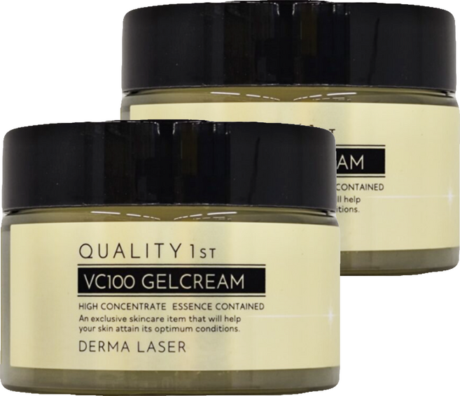 DERMA LASER Quality 1st 皇后VC美白凝霜, 80g, 2罐
