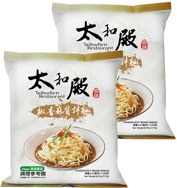 太和殿 椒香麻醬拌麵 172g, 2包