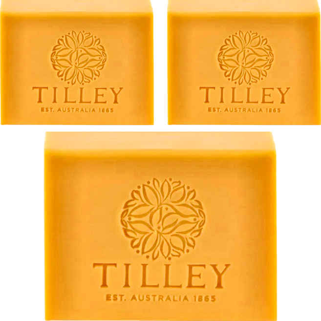 TILLEY 緹莉 經典香皂 大溪地素馨花, 100g, 3個
