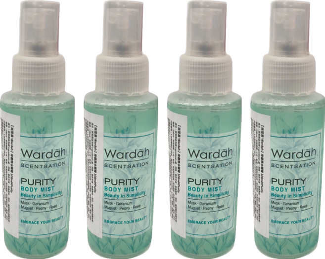 峇里島 Wardah 身體香水噴霧 #Purity, 100ml, 4瓶