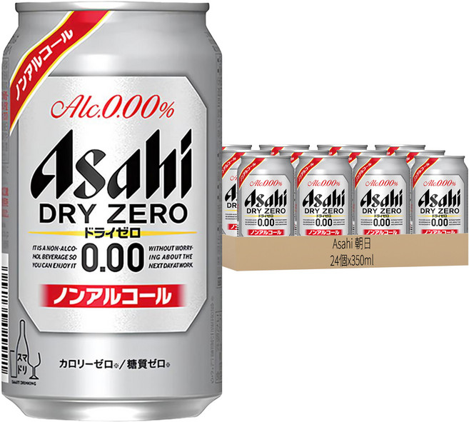 Asahi 朝日 無酒精啤酒風味飲, 24罐, 350ml