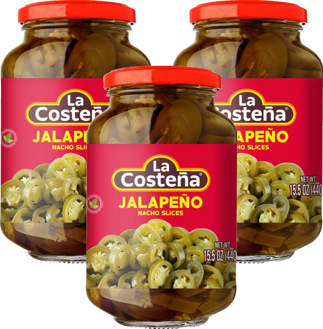 La Costena 切片辣椒, 440g, 3個