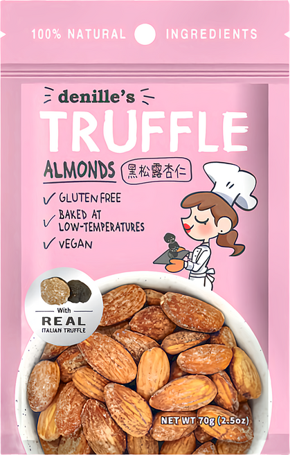 denille's 黑松露杏仁果, 70g, 1包