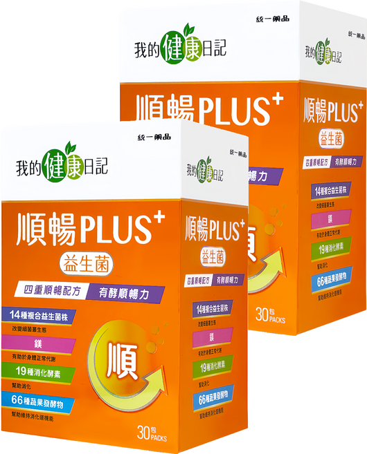我的健康日記 順暢PLUS+ 益生菌, 30包, 5g, 2盒