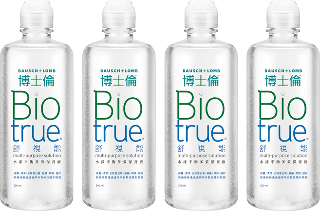 博士倫 舒視能 水漾平衡多效保養液, 300ml, 4瓶