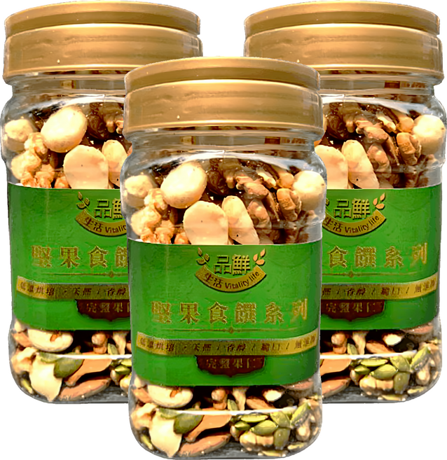 品鮮生活 五豐寶綜合堅果, 360g, 3罐